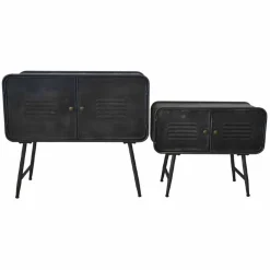 Viadurini Living Sideboards-Paar Sideboards im Industriestil für Wohnzimmer Vintage-Design aus Eisen - Cuna