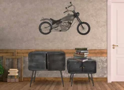 Viadurini Living Sideboards-Paar Sideboards im Industriestil für Wohnzimmer Vintage-Design aus Eisen - Cuna