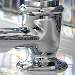 Viadurini Bathroom Waschbeckenarmaturen-Paar Waschtischarmaturen aus Messing im Vintage-Design Made in Italy - Elisea