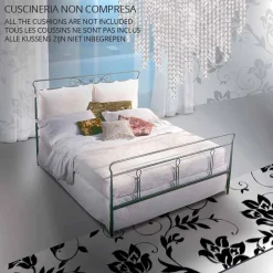 Viadurini Night Design Maßgeschneiderte Möbel|Schmiedeeisen Doppelbetten-Pan Doppelbett aus Schmiedeeisen in Design