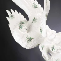 Viadurini Living Deko Artikel Und Wohnaccessoires-Papageienförmige Keramikstatue Handgefertigt in Italien - Pagallo