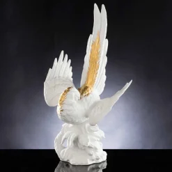 Viadurini Living Deko Artikel Und Wohnaccessoires-Papageienförmige Keramikstatue Handgefertigt in Italien - Pagallo