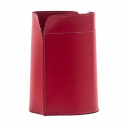 Limac Design Bürozubehör-Papierkorb aus recyceltem Canistro-Leder in Italien