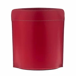 Limac Design Bürozubehör-Papierkorb aus recyceltem Canistro-Leder in Italien