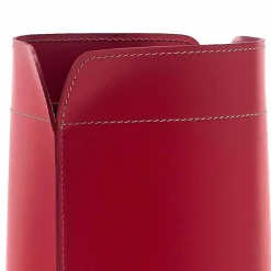 Limac Design Bürozubehör-Papierkorb aus recyceltem Canistro-Leder in Italien