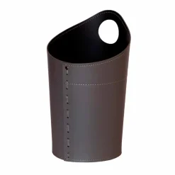 Limac Design Bürozubehör-Papierkorb aus recyceltem Papier aus Ambrogio-Leder