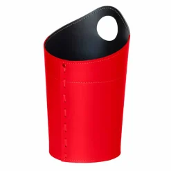 Limac Design Bürozubehör-Papierkorb aus recyceltem Papier aus Ambrogio-Leder