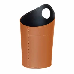 Limac Design Bürozubehör-Papierkorb aus recyceltem Papier aus Ambrogio-Leder
