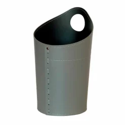 Limac Design Bürozubehör-Papierkorb aus recyceltem Papier aus Ambrogio-Leder