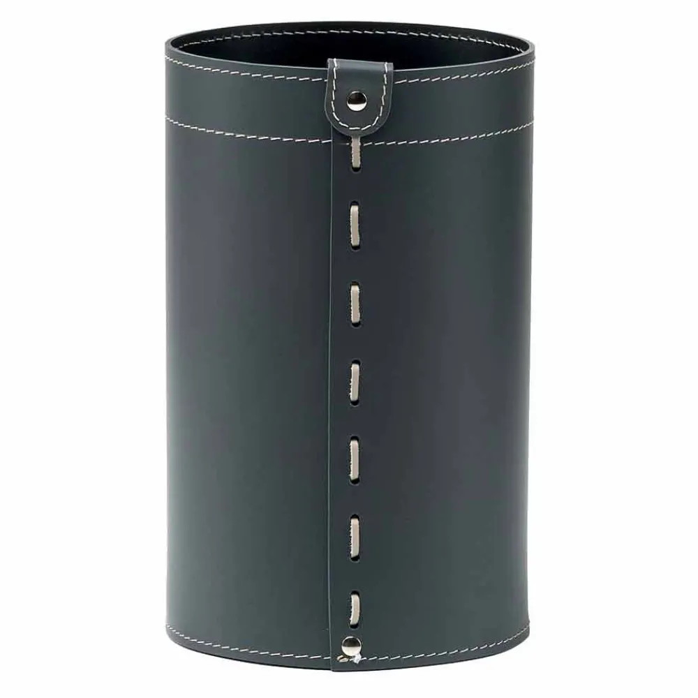 Limac Design Bürozubehör-Papierkorb aus regeneriertem handgefertigtem Leder Battista
