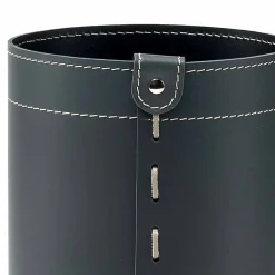 Limac Design Bürozubehör-Papierkorb aus regeneriertem handgefertigtem Leder Battista