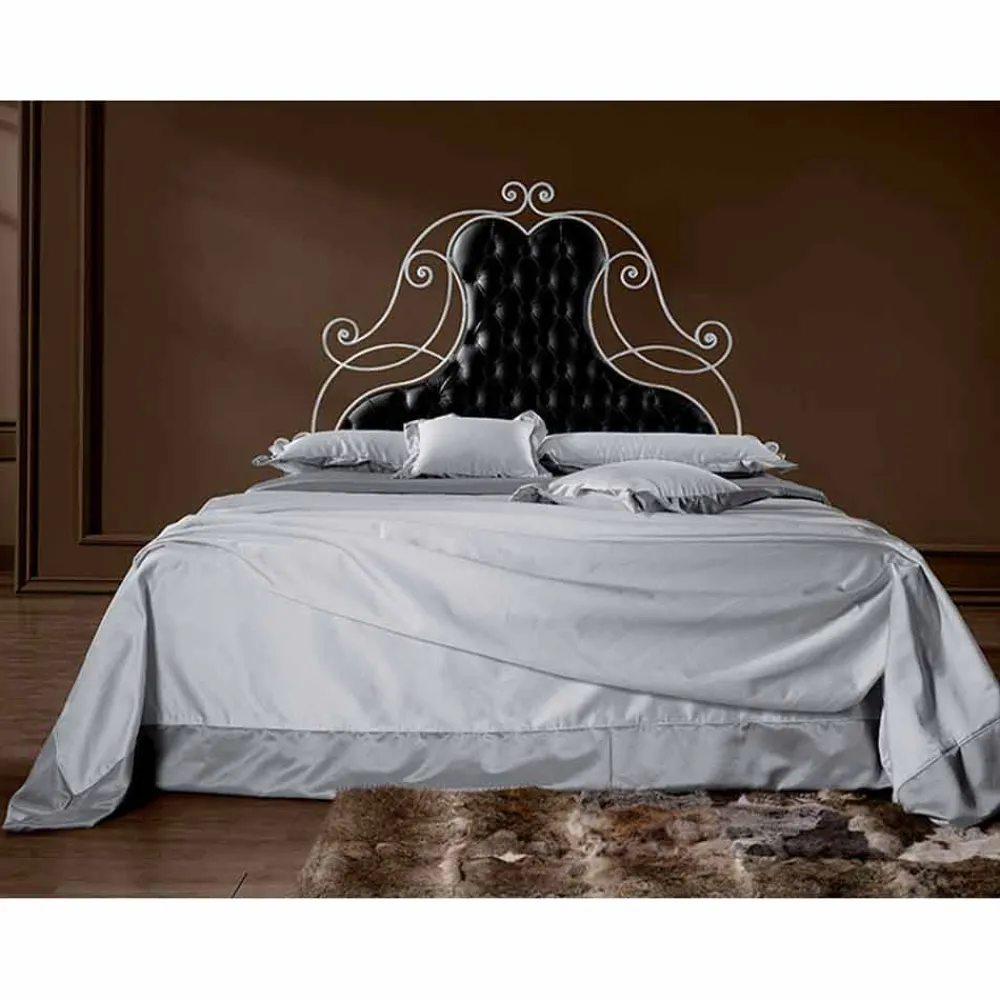 Viadurini Night Design Maßgeschneiderte Möbel|Schmiedeeisen Doppelbetten-Paride Doppelbett aus Schmiedeeisen in Design