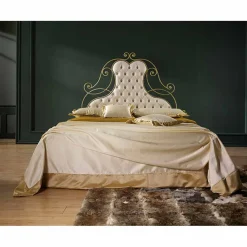 Viadurini Night Design Maßgeschneiderte Möbel|Schmiedeeisen Doppelbetten-Paride Doppelbett aus Schmiedeeisen in Design