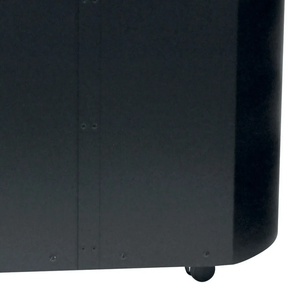 Viadurini Fire Design Pelletkorb-Pellethalter aus Metall mit Rädern und Holzdeckel, hergestellt in Italien – Bisonte