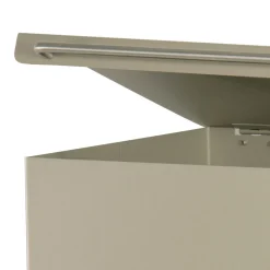 Viadurini Fire Design Pelletkorb-Pellethalter aus Metall mit Rädern und Deckel, hergestellt in Italien – Gazza