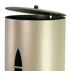 Viadurini Fire Design Pelletkorb-Pellethalter mit Deckel, Besen und Schaufel. Hergestellt in Italien – Cacatua