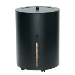 Viadurini Fire Design Pelletkorb-Pellethalter mit Rädern und Deckel aus Metall, hergestellt in Italien – Storch