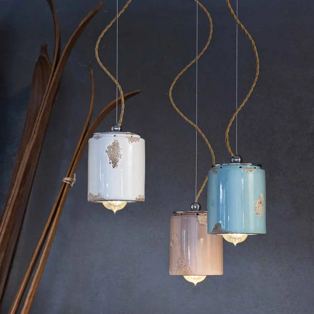 Ferroluce Pendelleuchten Vintage-Pendellampe im Vintage Design von