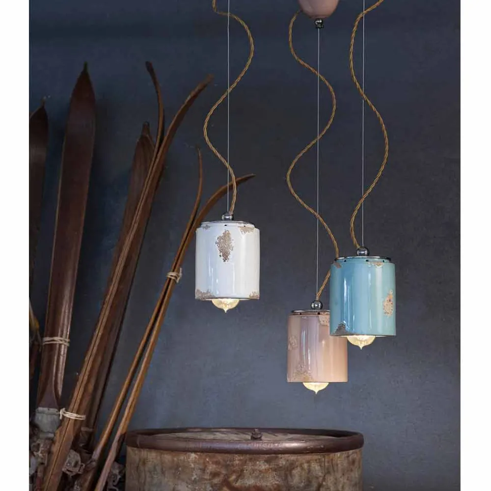 Ferroluce Pendelleuchten Vintage-Pendellampe im Vintage Design von