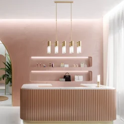 Il Fanale Klassische Pendelleuchten-Pendelleuchte 10 Lichter aus Messing und Glas Made in Italy - Etoile von