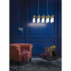 Il Fanale Klassische Pendelleuchten-Pendelleuchte 10 Lichter aus Messing und Glas Made in Italy - Etoile von