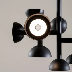 Viadurini Lighting Designer Pendelleuchten-Pendelleuchte 9 Lichter Design in Weiß oder Schwarz Aluminium - Celio
