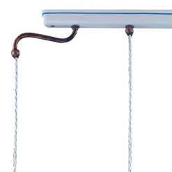 Ferroluce Pendelleuchten Vintage-Pendelleuchte 3 Lichter Vintage Handgefertigtes Eisen und Keramik - Chieti