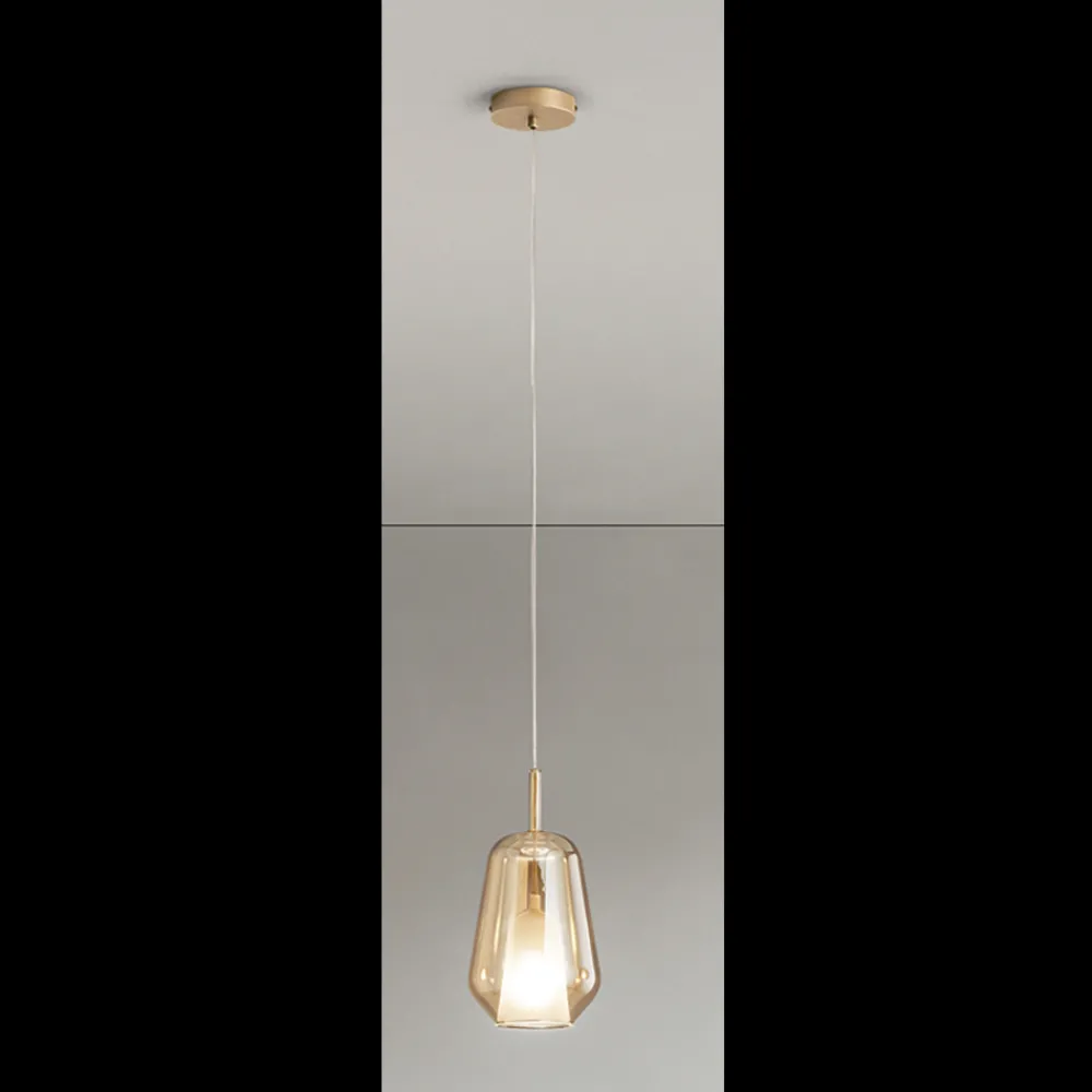 Viadurini Lighting Moderne Pendelleuchten-Pendelleuchte aus Glas und transparentem Draht Made in Italy - Trilly