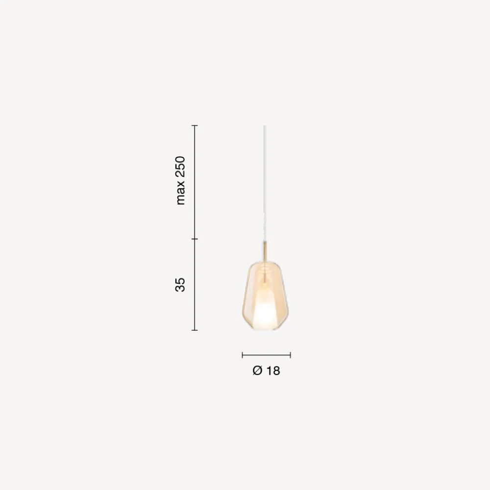 Viadurini Lighting Moderne Pendelleuchten-Pendelleuchte aus Glas und transparentem Draht Made in Italy - Trilly