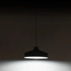 Viadurini Lighting Moderne Pendelleuchten-Pendelleuchte aus grauem Metall und Holz mit Nylonkabel - Marlena