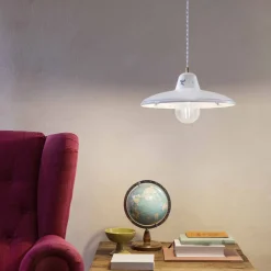 Ferroluce Pendelleuchten Vintage-Pendelleuchte aus handwerklicher Keramik Vintage Handdekorationen - Como