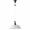 Il Fanale Pendelleuchten Shabby Chic-Pendelleuchte aus Keramik im Liberty Stil Ø32 Anita