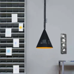 In-es.artdesign Moderne Pendelleuchten-Pendelleuchte aus Kunstharz Jazz Modern Blackboard