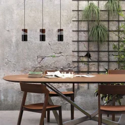 Viadurini Lighting Moderne Pendelleuchten-Pendelleuchte aus Messing und moderner farbiger Keramik, hergestellt in Italien, Asien