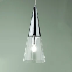 Viadurini Lighting Moderne Pendelleuchten-Pendelleuchte aus mundgeblasenem Glas mit Metallstruktur - Trentino