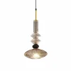 Viadurini Lighting Murano Lampen|Moderne Pendelleuchten-Pendelleuchte aus Muranoglas und Stoff, Made in Italy - Missi