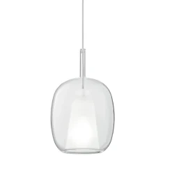 Viadurini Lighting Moderne Pendelleuchten-Pendelleuchte aus Satin und farbigem Glas Made in Italy - Trilly