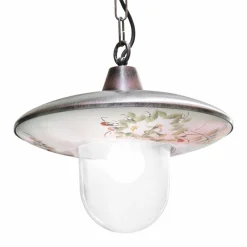 Ferroluce Design Beleuchtung-Pendelleuchte aus schwarzem kupfernem Aluminium mit handgefertigter Dekoration - Latina