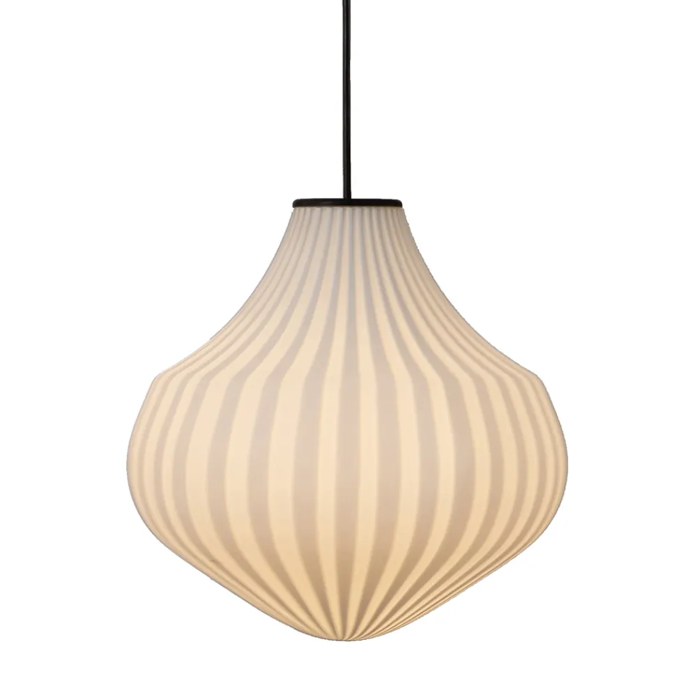 Viadurini Lighting Designer Pendelleuchten-Pendelleuchte aus weißem Glas in filigranem Design spitz - Caravan