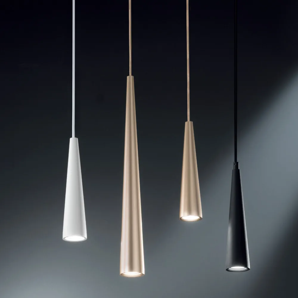 Viadurini Lighting Designer Pendelleuchten-Pendelleuchte aus weißem, schwarzem oder goldenem Metall 2 Größen - Girotondo