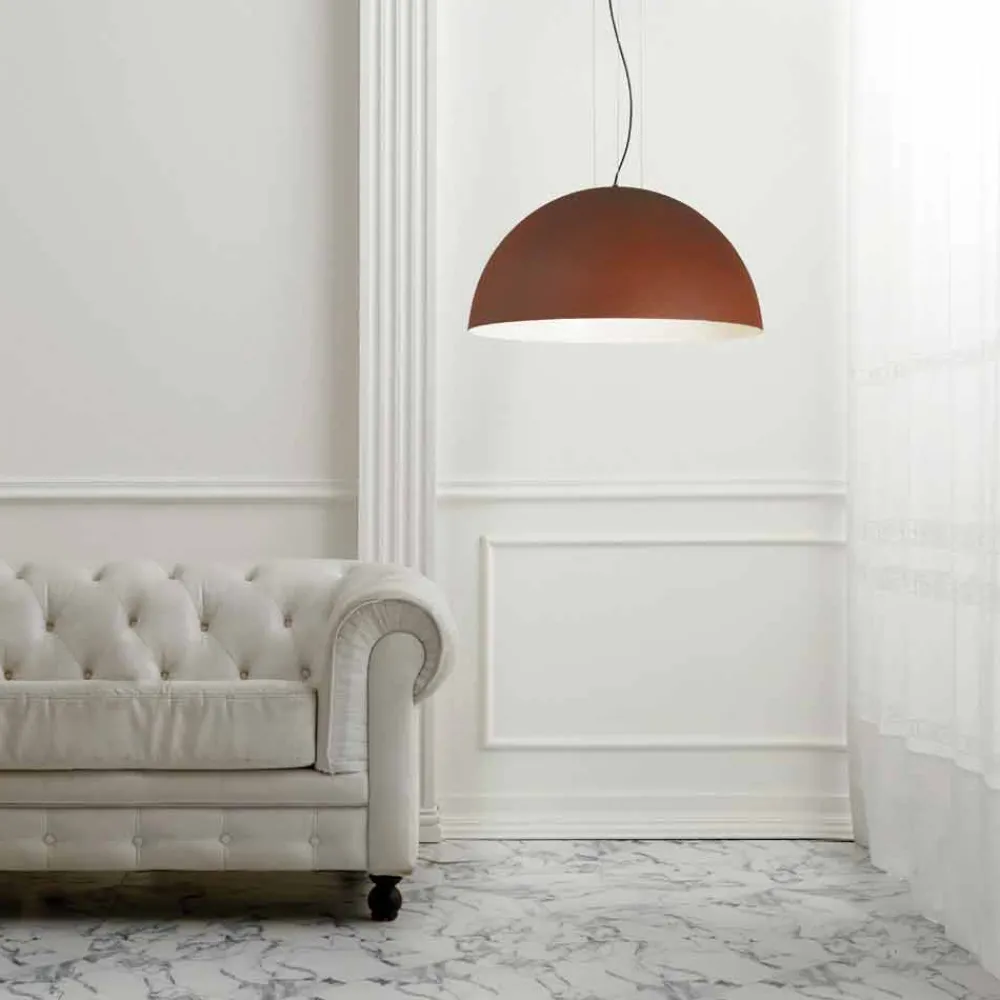 Viadurini Lighting Moderne Pendelleuchten-Pendelleuchte Bicolor Stahl 40x H20x L.cavo100cm, Luce