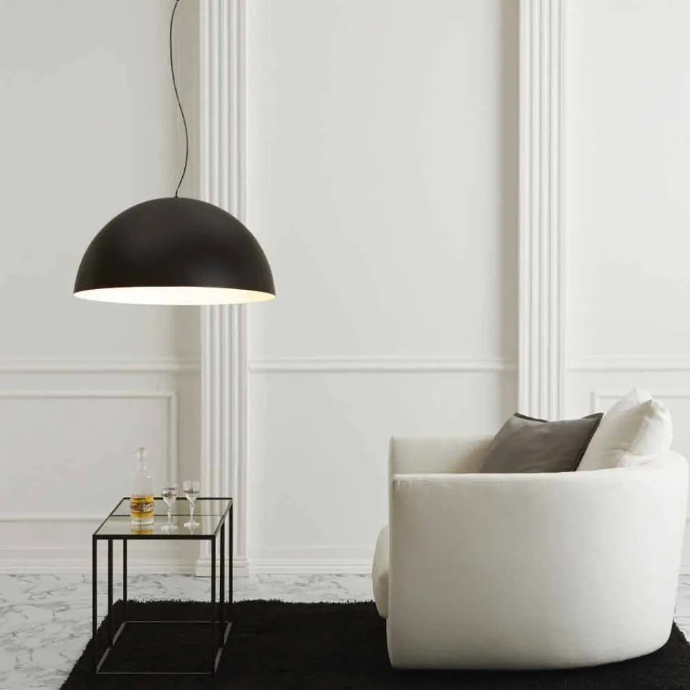 Viadurini Lighting Moderne Pendelleuchten-Pendelleuchte Bicolor Stahl 40x H20x L.cavo100cm, Luce