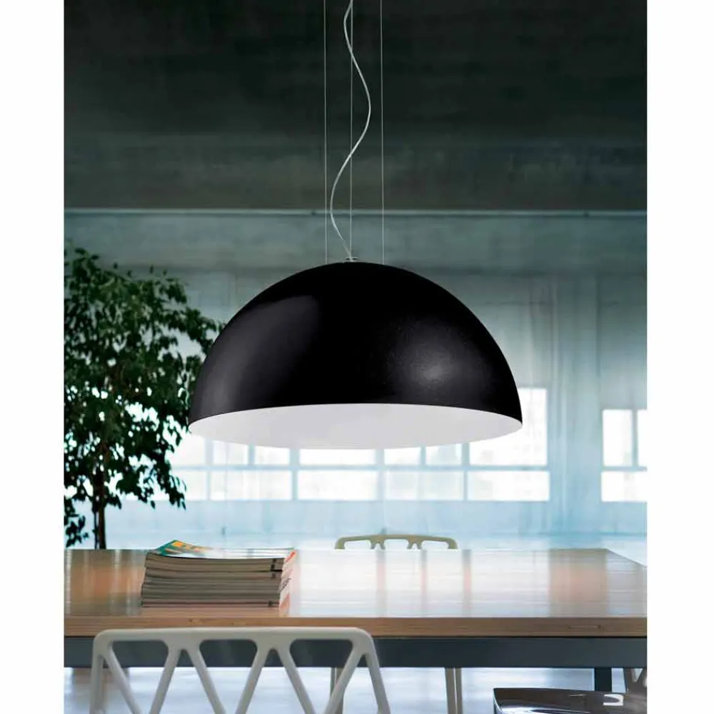 Viadurini Lighting Moderne Pendelleuchten-Pendelleuchte Bicolor Stahl 40x H20x L.cavo100cm, Luce