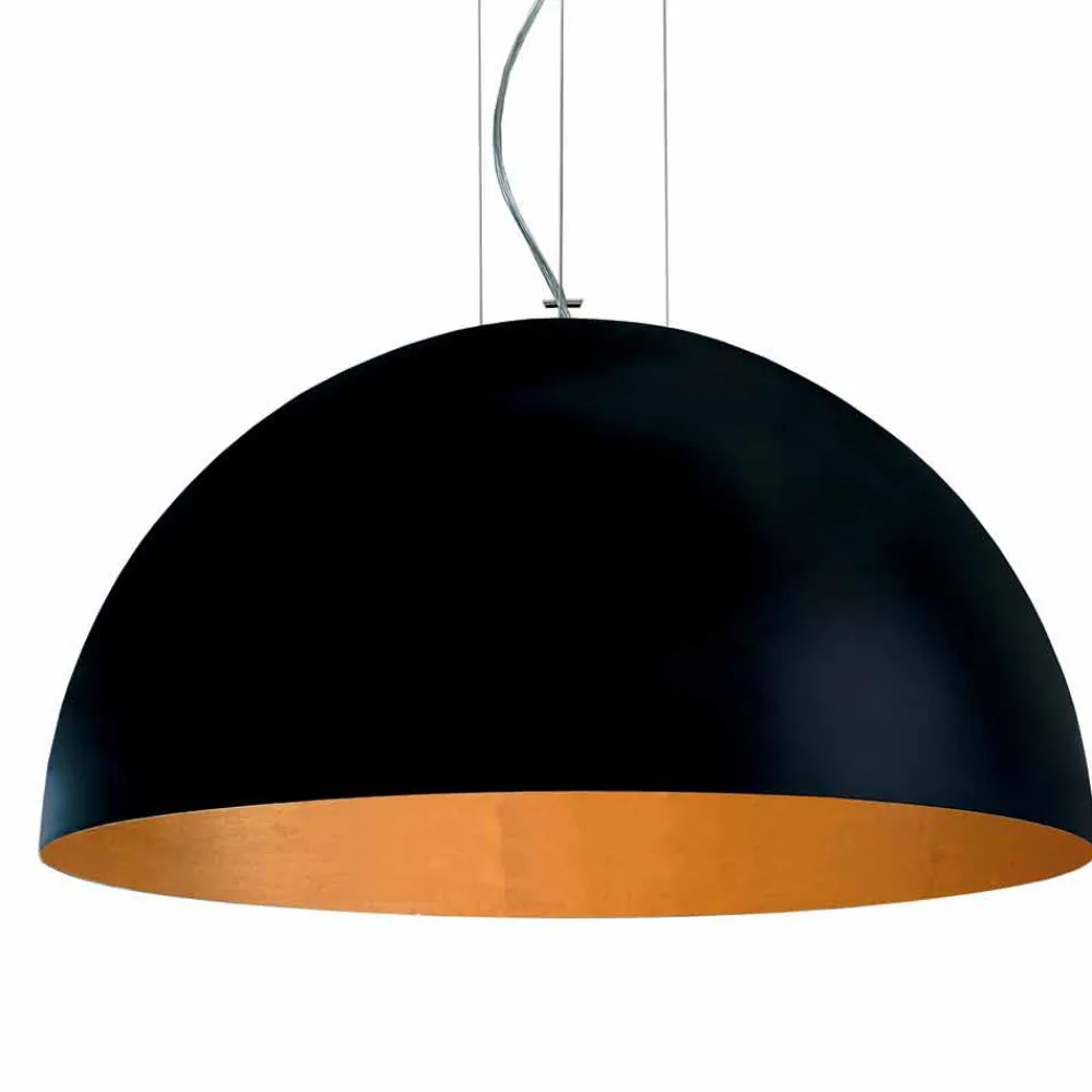 Viadurini Lighting Moderne Pendelleuchten-Pendelleuchte Bicolor Stahl 40x H20x L.cavo100cm, Luce