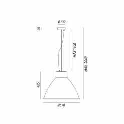 Il Fanale Pendelleuchten Vintage-Pendelleuchte groß im Vintage Stil aus Eisen