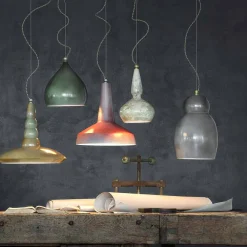 Ferroluce Moderne Pendelleuchten-Pendelleuchte im Retro Stil aus Keramik