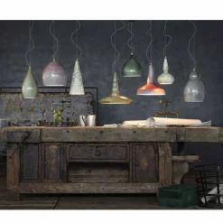 Ferroluce Moderne Pendelleuchten-Pendelleuchte im Retro Stil aus Keramik