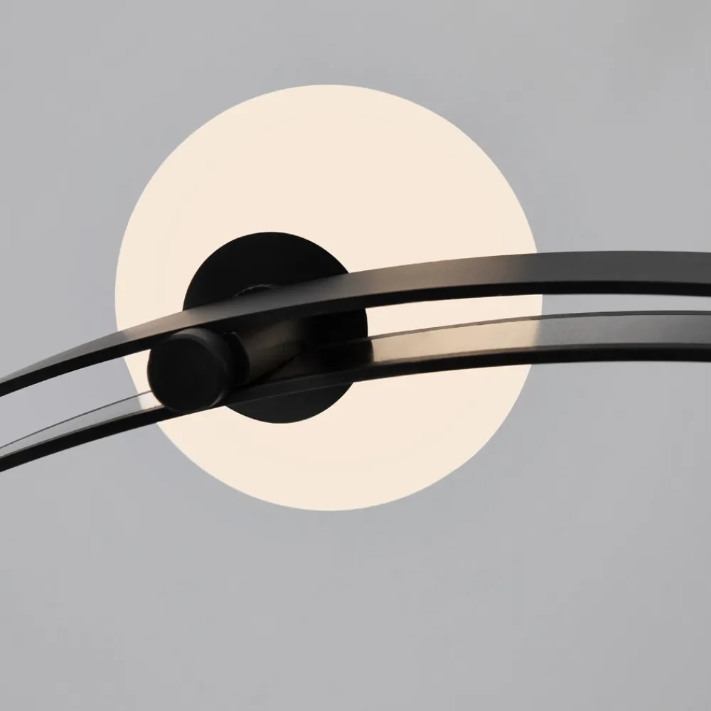 Viadurini Lighting Designer Pendelleuchten-Pendelleuchte im runden Design aus schwarzem Aluminium mit Kugeln und Strahlern - Exodus