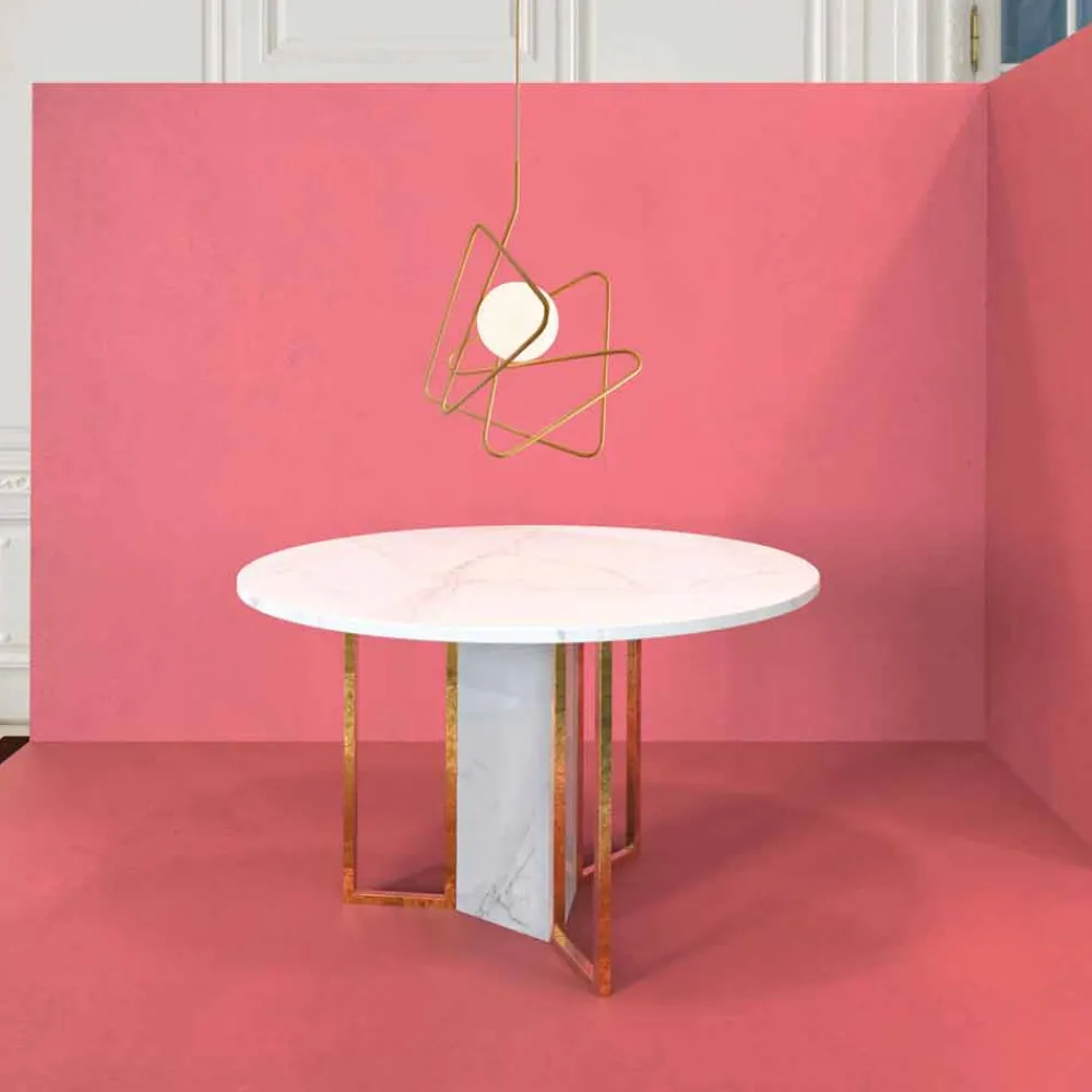 Viadurini Lighting Designer Pendelleuchten-Pendelleuchte in modernem Stahl 60xH60xL.cavo200cm, Adele