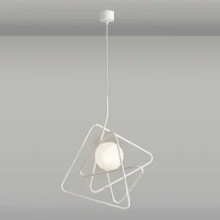 Viadurini Lighting Designer Pendelleuchten-Pendelleuchte in modernem Stahl 60xH60xL.cavo200cm, Adele